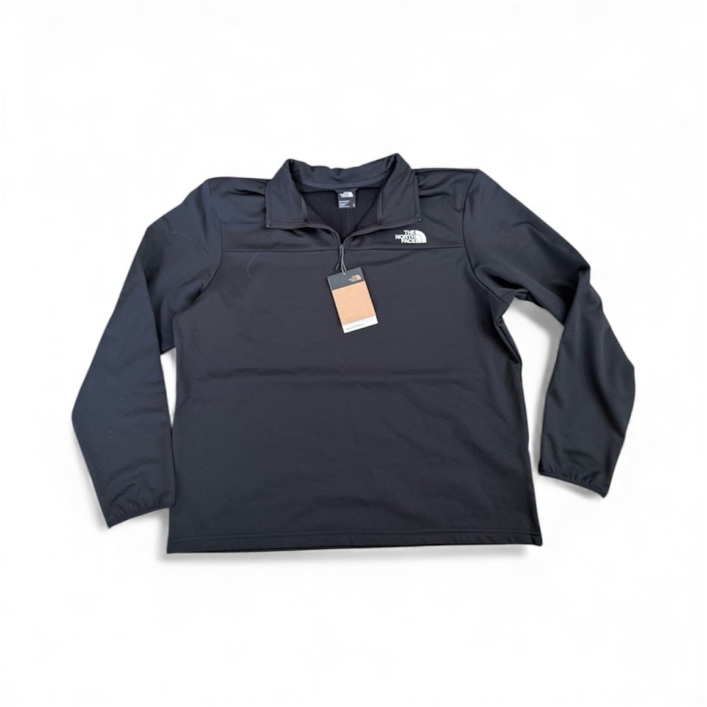 The North Face Black Quarter-Zip Fleece- Mens NWT